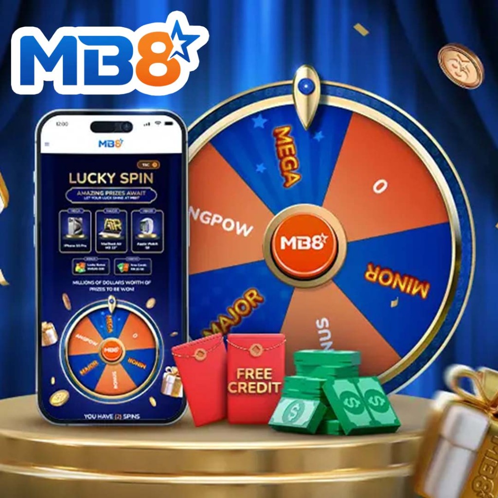 MB8 app lucky spin and free credit promotion