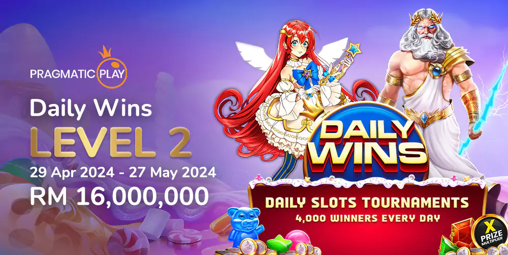 MB8 Daily Wins slot tournament promotion